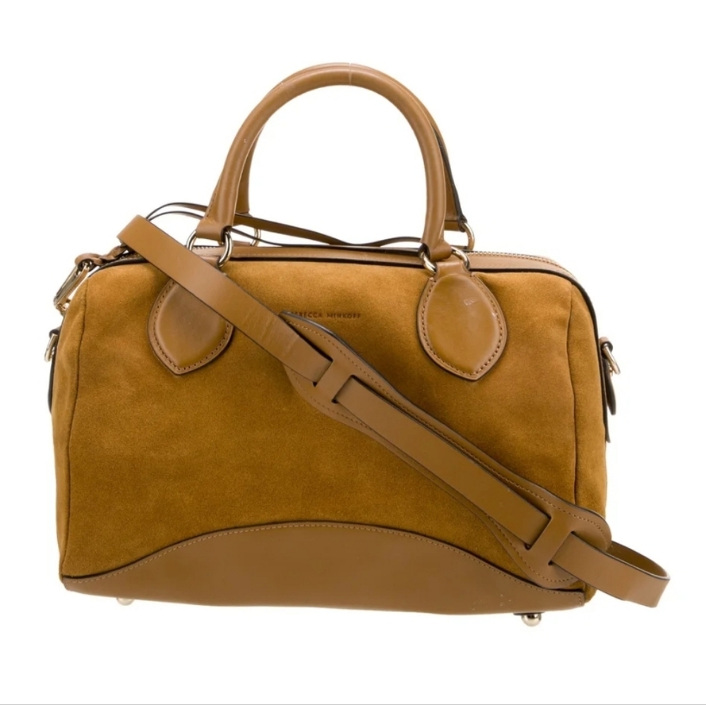 Rebecca Minkoff Authentic Leather Suede Top Handle Bag